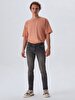 Joshua Schmaler Bei̇nabschluss Low Waist Jean Hosen