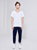 V-neck With Pockets White T-shirt