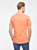V-neck With Pockets Orange T-shirt
