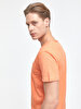 V-neck With Pockets Orange T-shirt