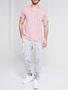 V-neck With Pockets Pink T-shirt