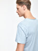 V-neck With Pockets Blue T-shirt