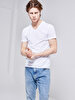 V-neck Basic Fit White T-shirt