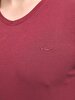 V-neck Basic Fit Red T-shirt