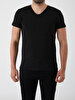 V-neck Basic Fit Black T-shirt