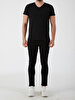V-neck Basic Fit Black T-shirt