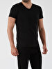 V-neck Basic Fit Black T-shirt
