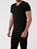 V-neck Basic Fit Black T-shirt