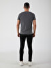 V-neck Basic Fit Anthracite T-shirt
