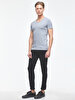 V-neck Basic Fit Grey T-shirt