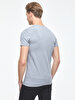 V-neck Basic Fit Grey T-shirt