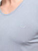 V-neck Basic Fit Grey T-shirt