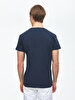 V-neck Basic Fit Navy T-shirt