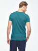 V-neck Basic Fit Green T-shirt
