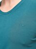 V-neck Basic Fit Green T-shirt