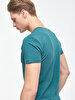 V-neck Basic Fit Green T-shirt
