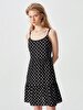 Dots Spaghetti Strap Klei̇d