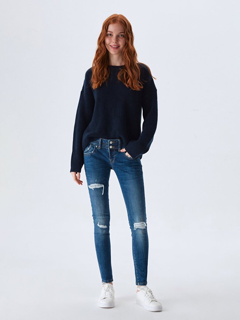 Julita X Düşük Bel Düşük Bel Jean Hosen