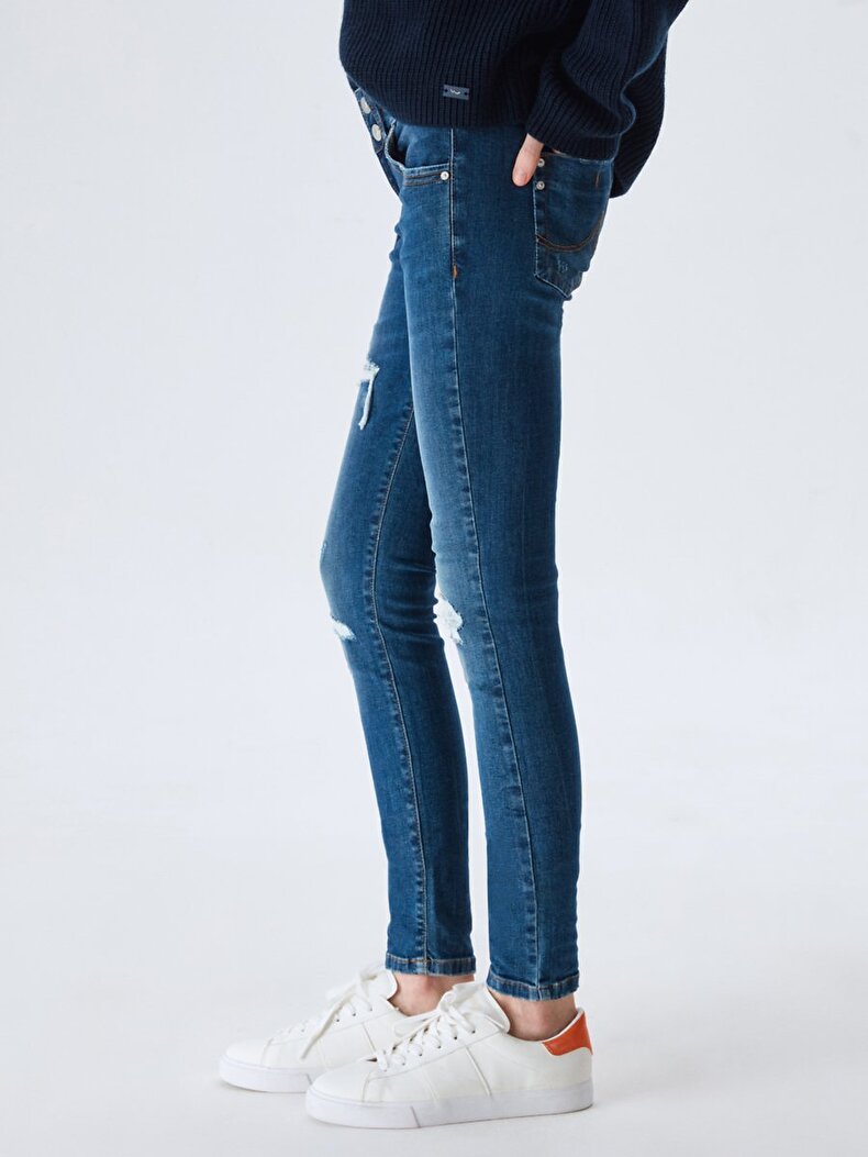 Julita X Düşük Bel Düşük Bel Jean Hosen