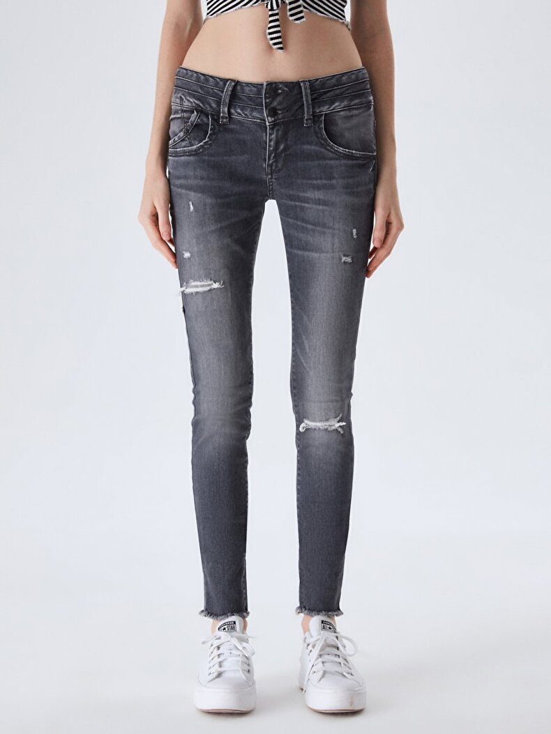 Julita X Dar Paça Düşük Bel Jean Hosen