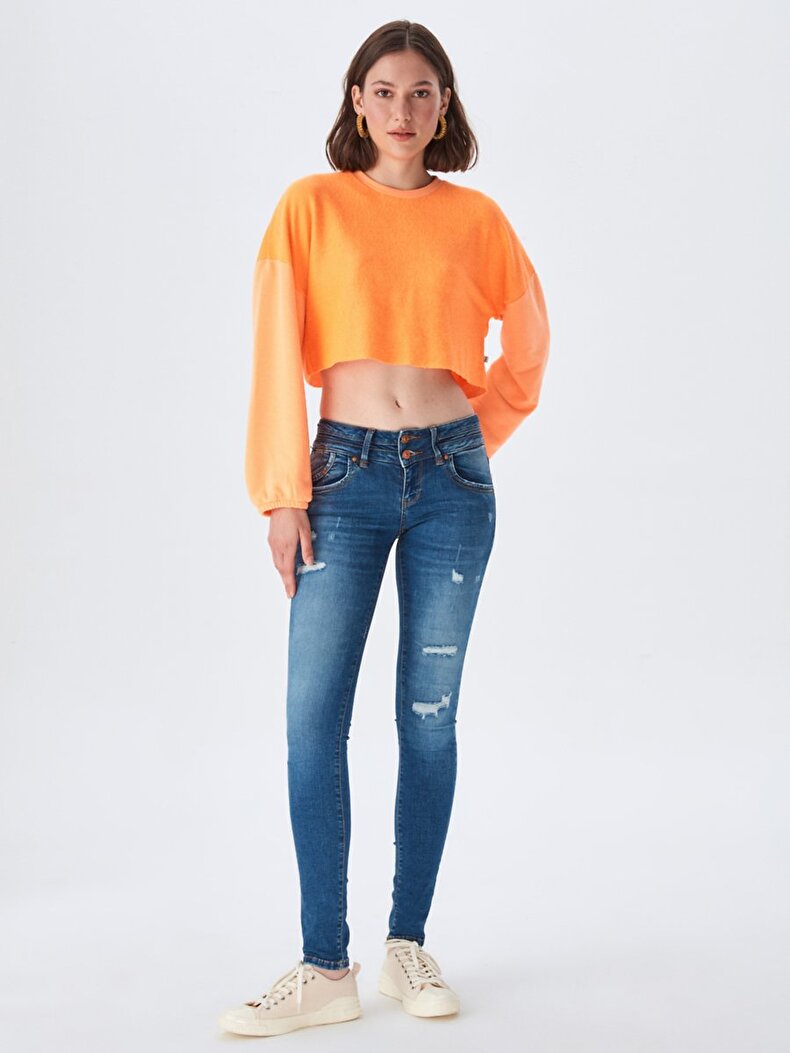 Julita X Dar Paça Düşük Bel Jean Hosen