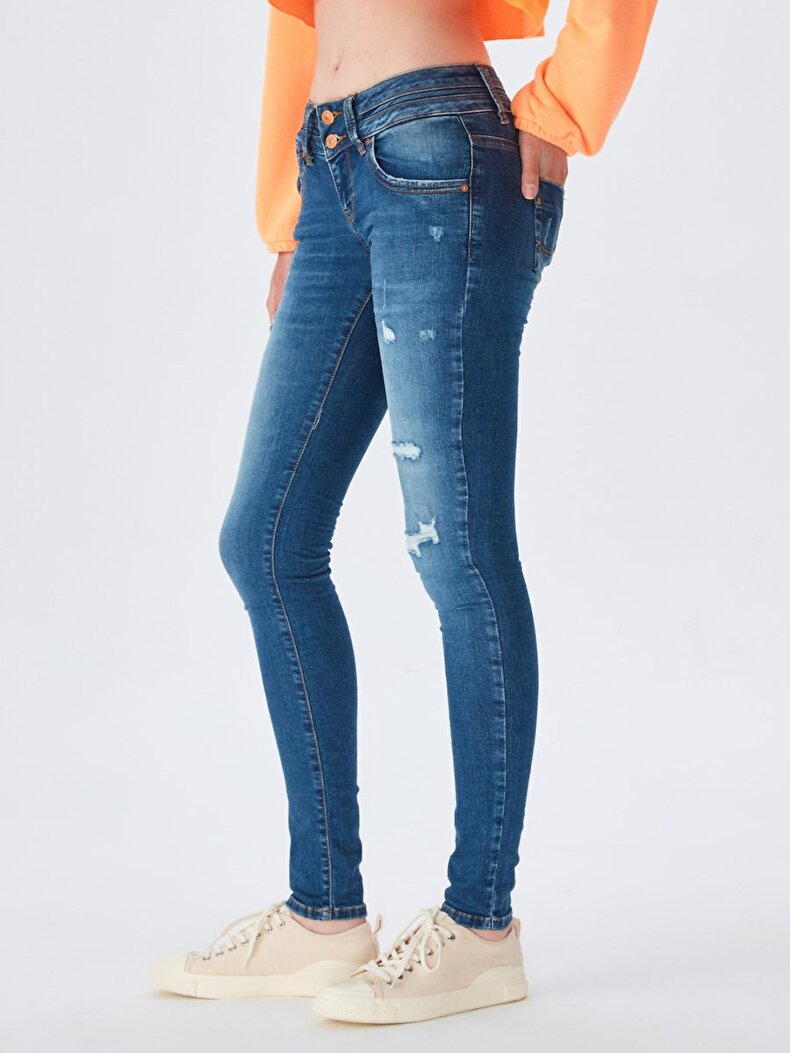 Julita X Dar Paça Düşük Bel Jean Hosen