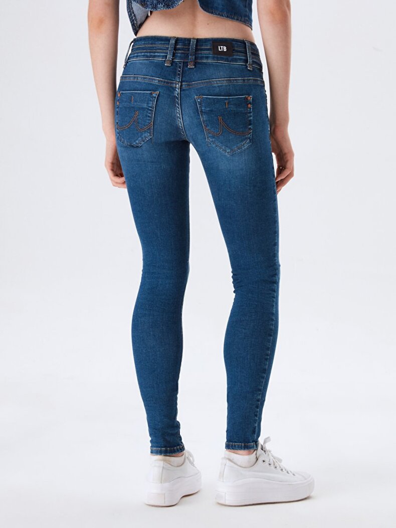 Julita X Dar Paça Düşük Bel Jean Hosen