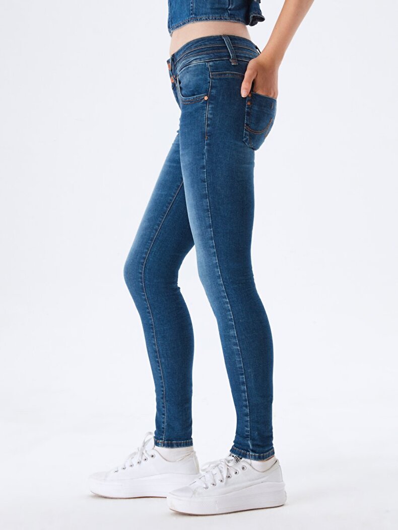 Julita X Dar Paça Düşük Bel Jean Hosen