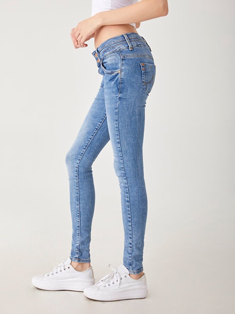 Julita X Dar Paça Düşük Bel Jean Hosen