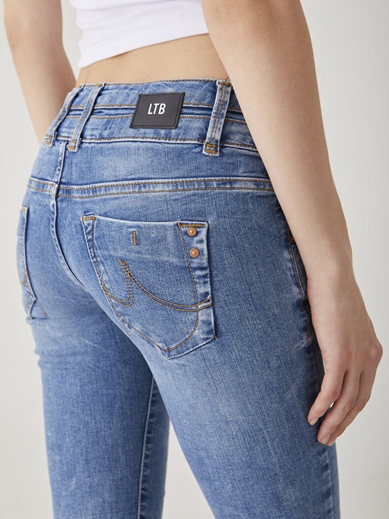 Julita X Dar Paça Düşük Bel Jean Hosen