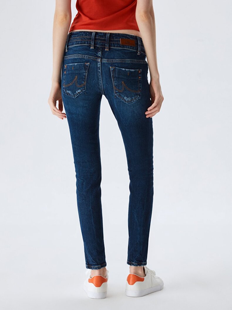 Julita X Dar Paça Düşük Bel Jean Hosen
