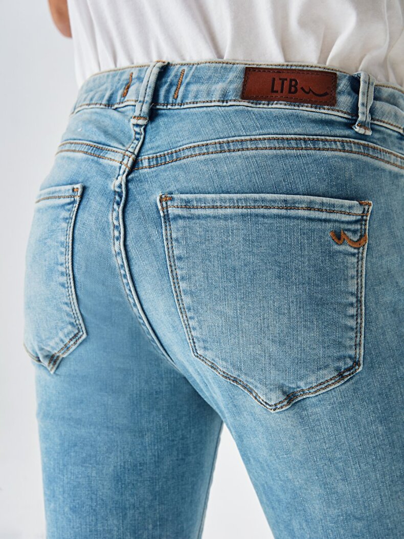 Nicole Dar Paça Orta Bel Jean Hosen