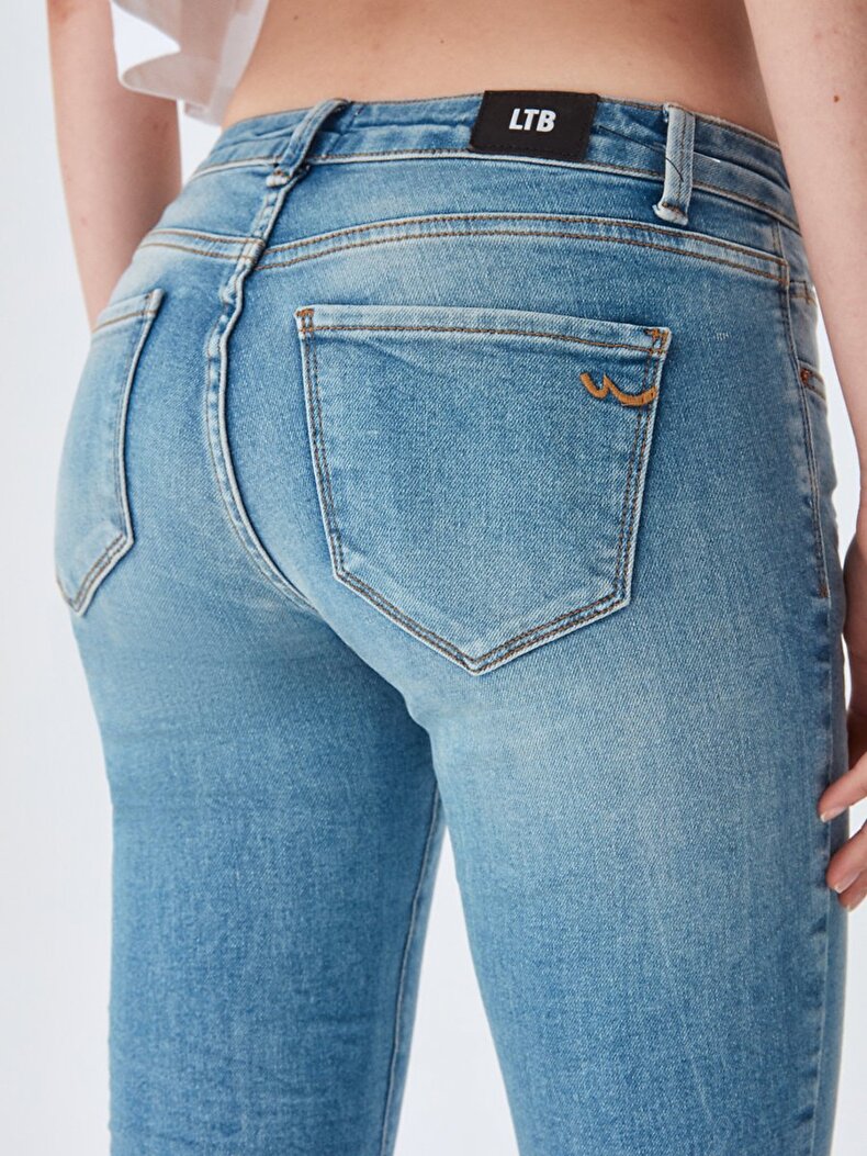 Nicole Dar Paça Orta Bel Jean Hosen