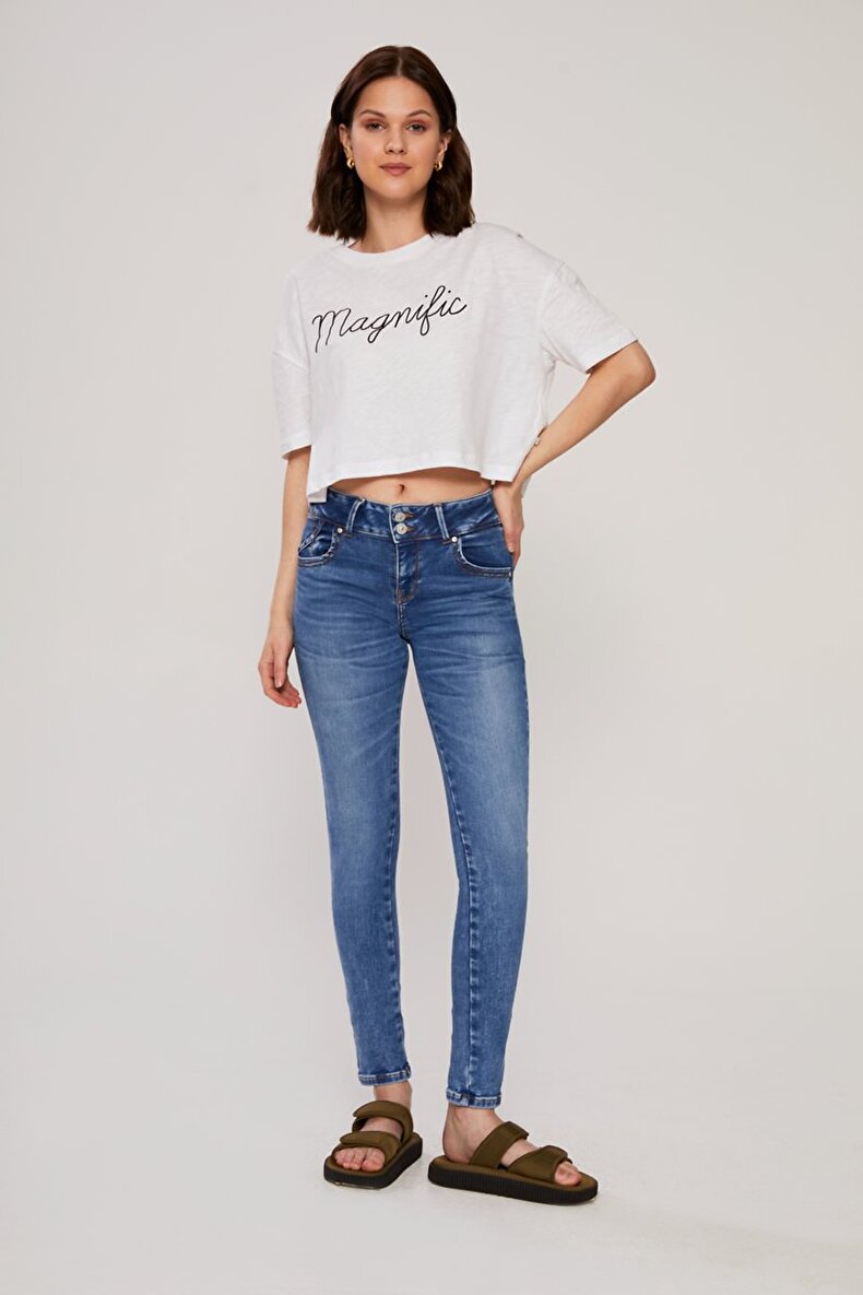 Molly M Mid Rise Skinny Hosen