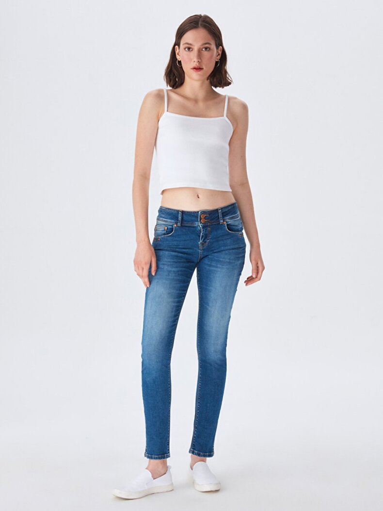 Georget M Mid Rise Skinny Hosen