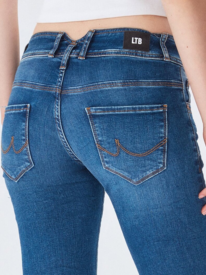 Georget M Mid Rise Skinny Hosen