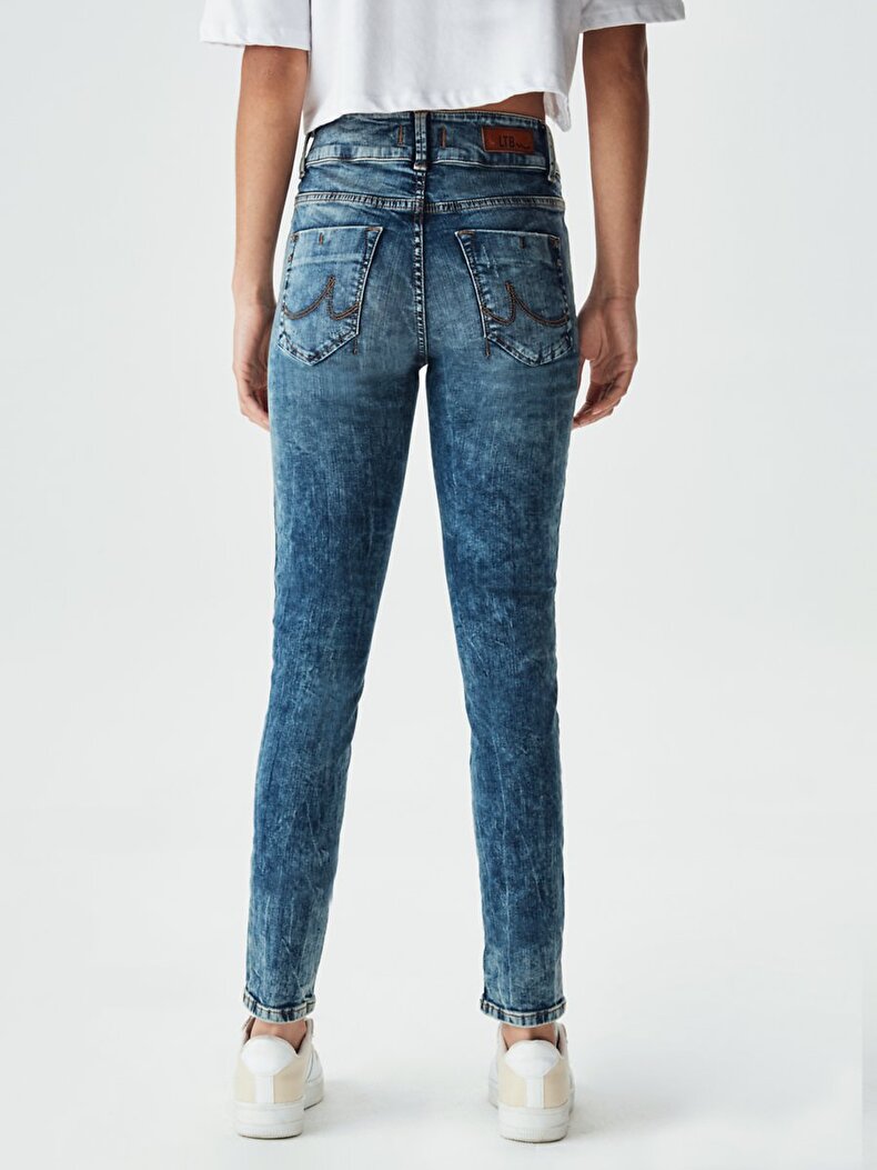 Molly Super High Dar Paça Yüksek Bel Jean Hosen