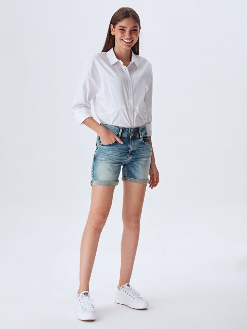 Becky X Orta Bel Jean Shorts