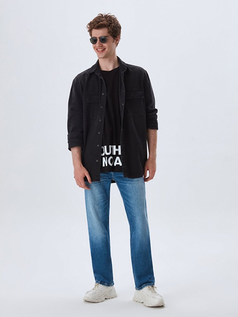 Steven Oversized Jeans Hemd