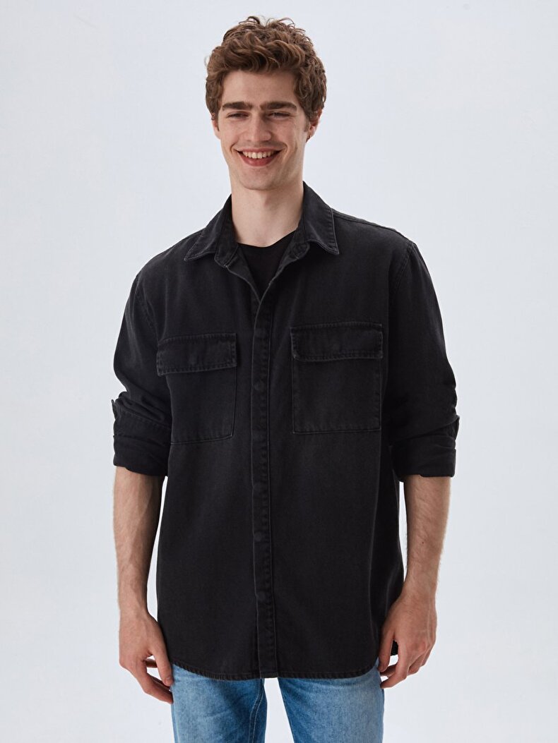 Steven Oversized Jeans Hemd