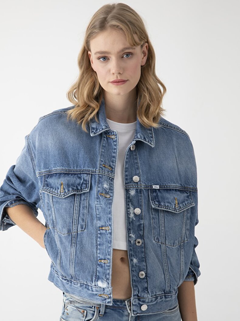 Celia Oversized Jeans Jacken