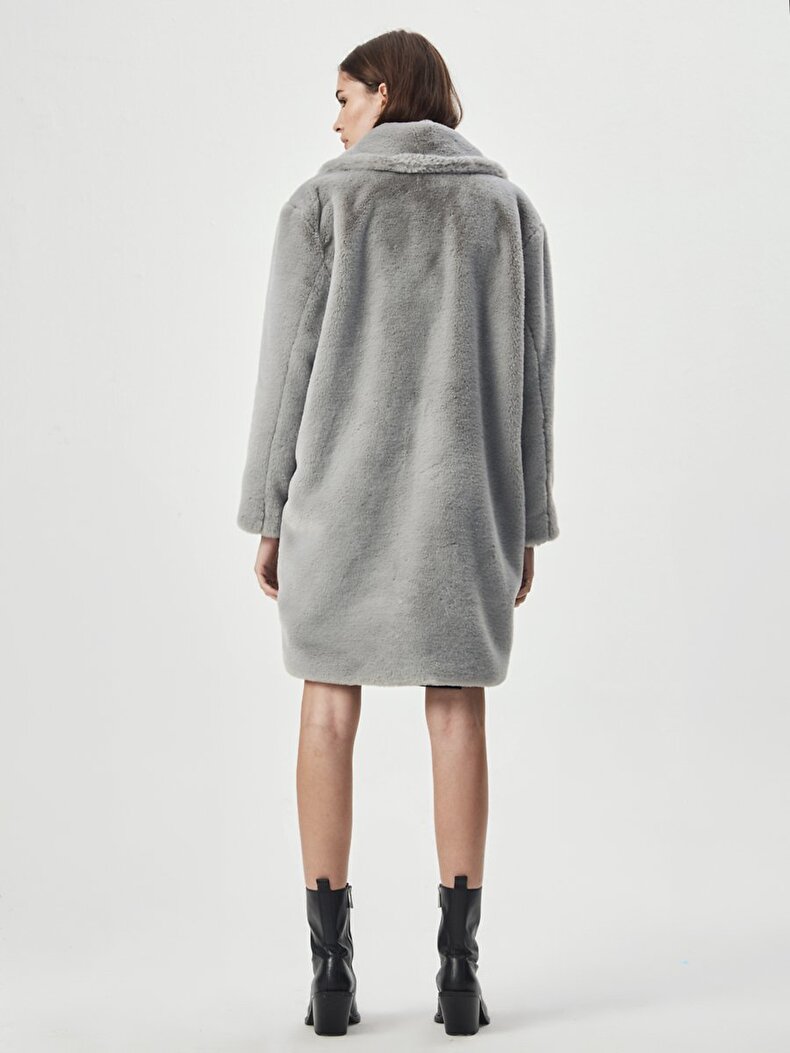Long Fur Grau Jacken