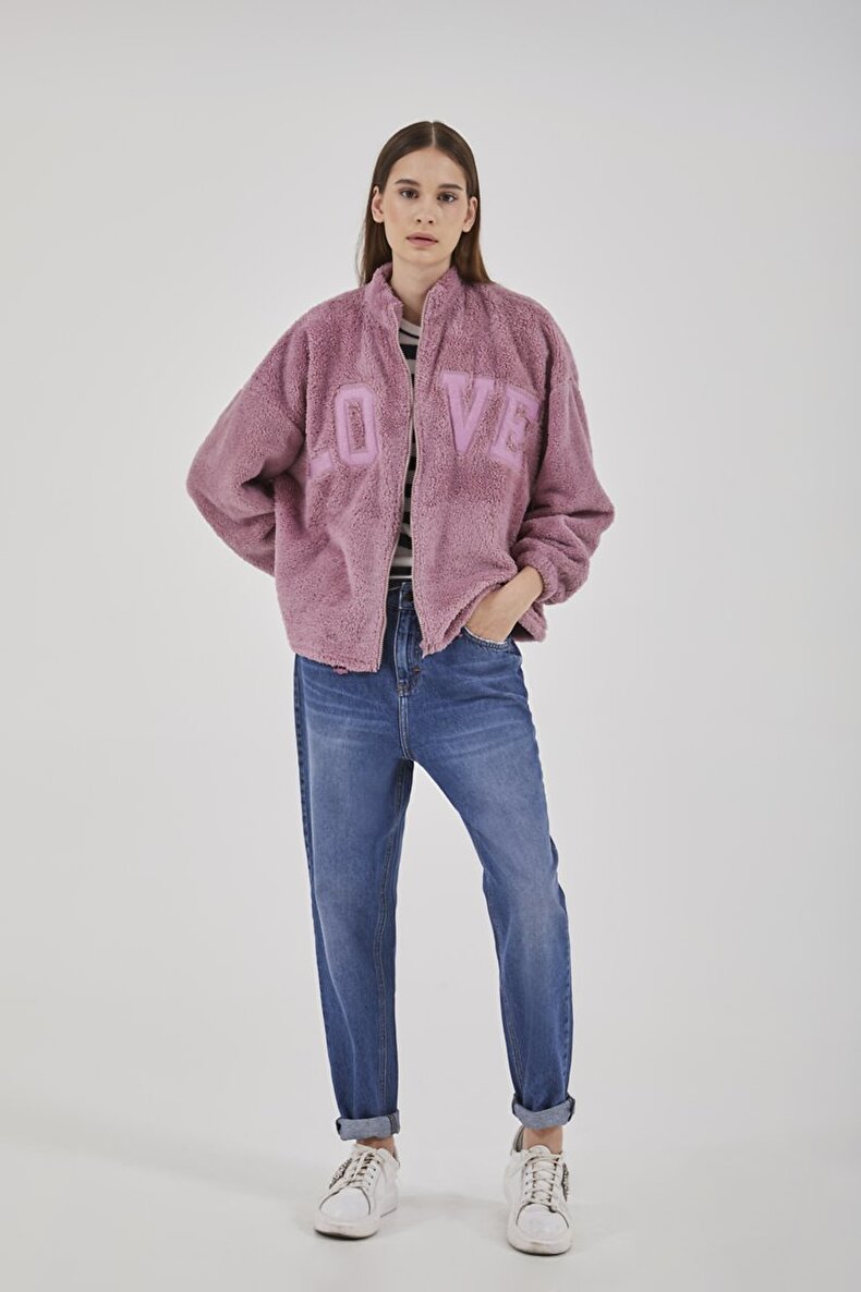 Plush Pink Strickjacke