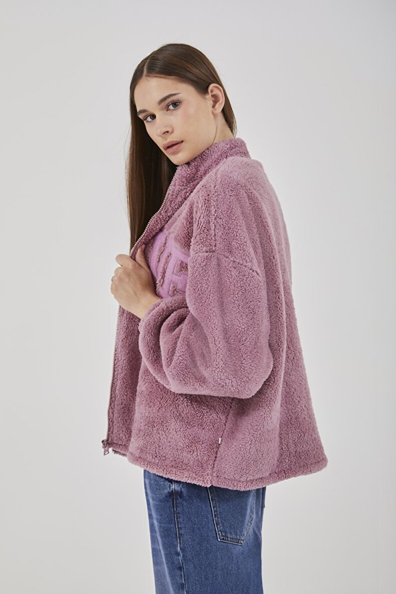 Plush Pink Strickjacke
