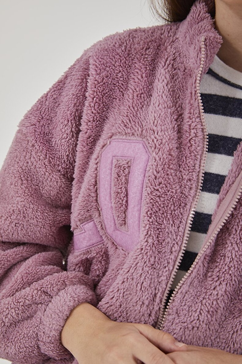 Plush Pink Strickjacke