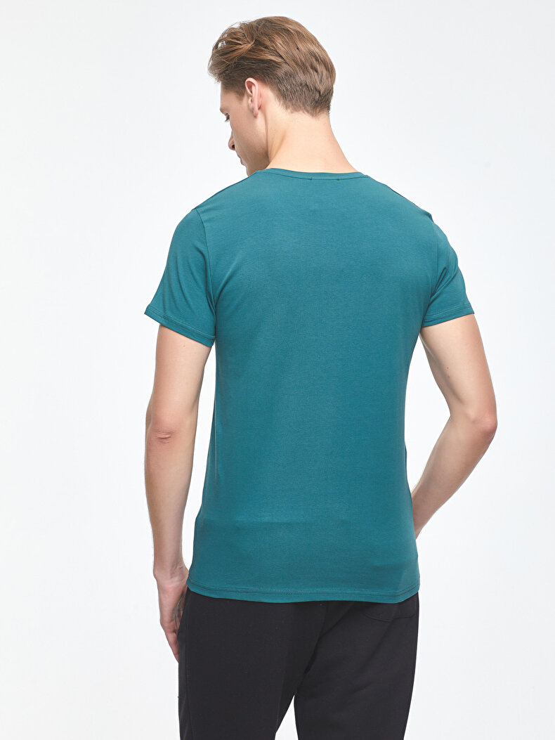 Basıc Fit Yeşil T-shırt