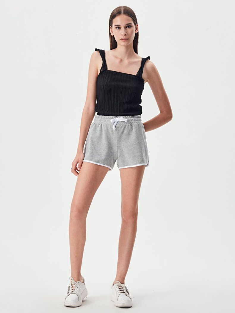 Striped Short Grau Shorts