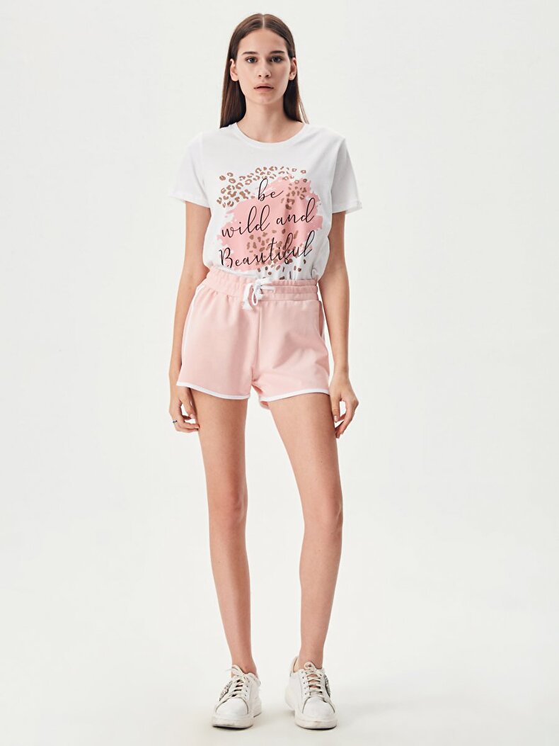 Striped Short Pink Shorts
