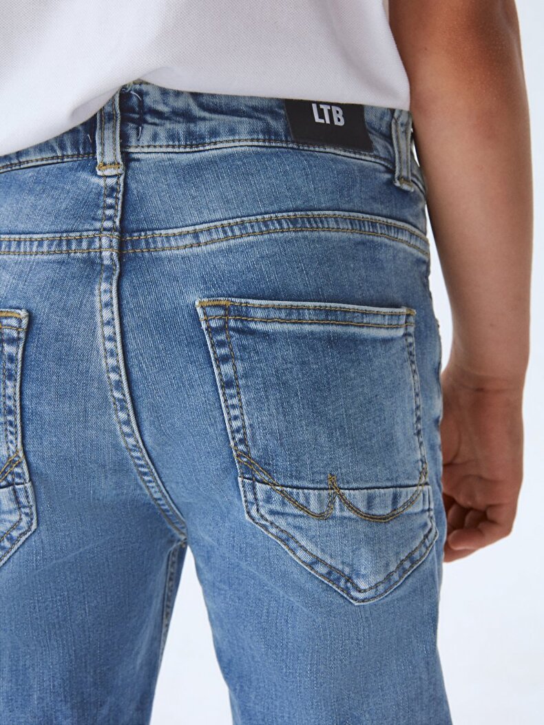 Smarty B H Dar Paça Orta Bel Jean Hosen